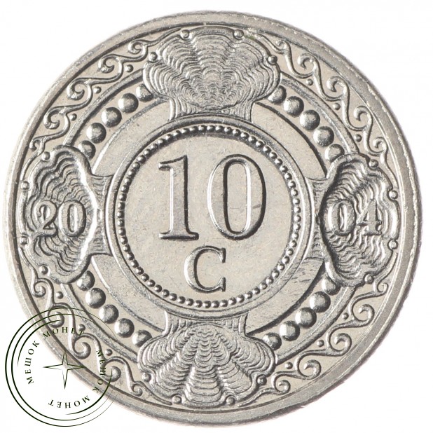 Антильские острова 10 центов 2004