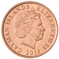 Монета Каймановы острова 1 цент 2013