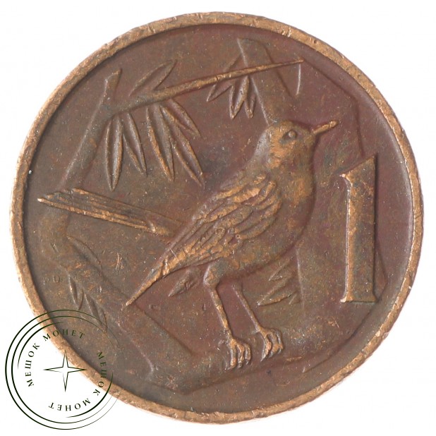 Каймановы острова 1 цент 1987