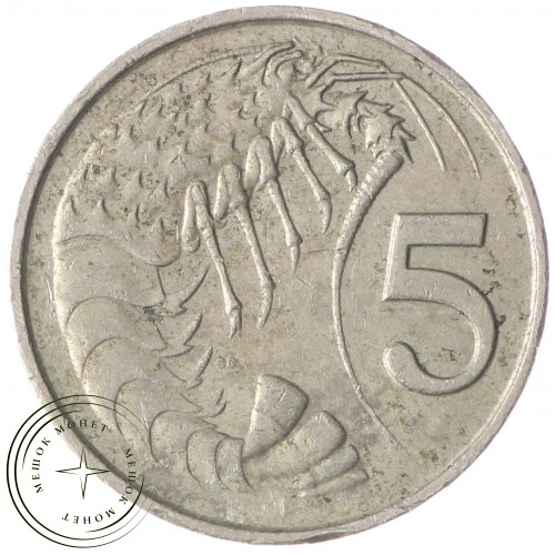 Каймановы острова 5 центов 1990 — 26983151