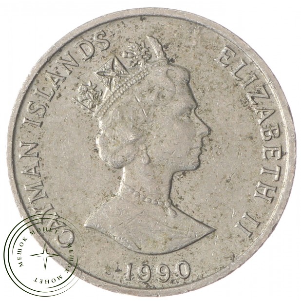 Каймановы острова 5 центов 1990