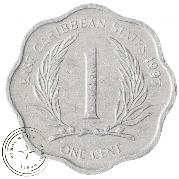 Карибы 1 цент 1997
