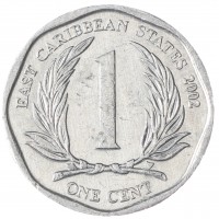 Карибы 1 цент 2002