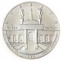 Монета США 1 доллар 1984 Олимпиада в ЛА
