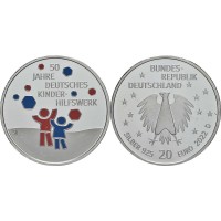 Монета Германия 20 евро 2022 Детский фонд