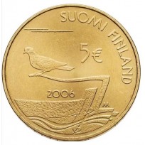 Финляндия 5 евро 2006 150 лет демилитаризации Аландских островов