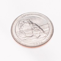 Монета США 25 центов 2014 Национальный парк Арки