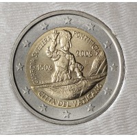 Монета Ватикан 2 евро 2006 500 лет папской швейцарской гвардии (буклет)