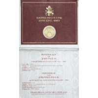 Монета Ватикан 2 евро 2004 75 лет образования Государства Ватикан (буклет)