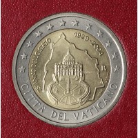 Монета Ватикан 2 евро 2004 75 лет образования Государства Ватикан (буклет)