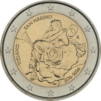 Сан-Марино 2 евро 2026 Тициано