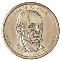Монета США 1 доллар 2009 Джеймс Полк