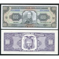 Банкнота Эквадор 100 сукре 1992