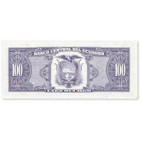 Банкнота Эквадор 100 сукре 1992