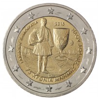 Монета Греция 2 евро 2015 Спиридон Луис