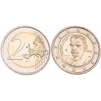 Монета Греция 2 евро 2018 75 лет со дня смерти Костиса Паламаса