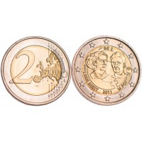 Монета Бельгия 2 евро 2011 100 лет международному женскому дню