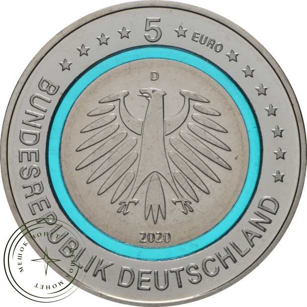 Германия 5 евро 2020 Приполярная зона