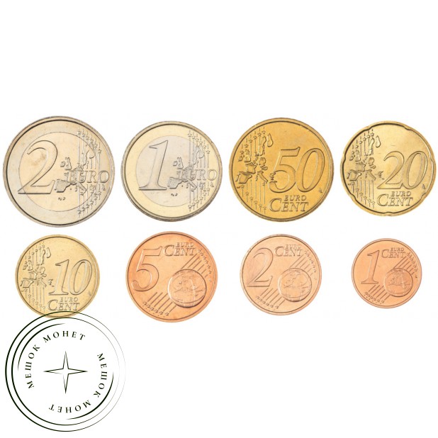 Люксембург Годовой набор монет евро 2003 (8 шт)