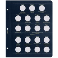 Лист для памятных монет 2 Евро 2024-2025 в Альбом КоллекционерЪ