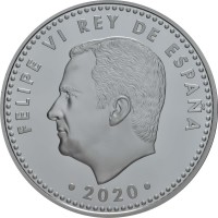 Монета Испания 2020 10 Евро УЕФА - Чемпионат Европы по футболу 2020