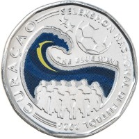 Монета Кюрасао 50 центов 2026 Чемпионата мира по футболу