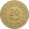 Тунис 20 миллим 1960