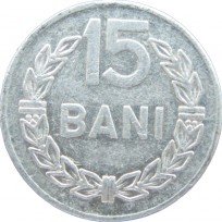 Монета Румыния 15 бани 1975