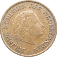 Монета Нидерланды 5 центов 1961