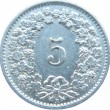 Швейцария 5 раппенов 1954