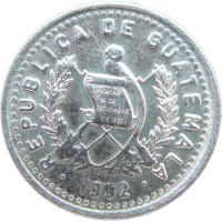 Монета Гватемала 5 сентаво 1992