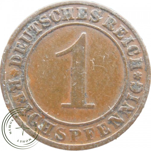 Германия 1 рейхспфенниг 1925 — 93703115-1