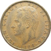 Монета Испания 100 песет 1984