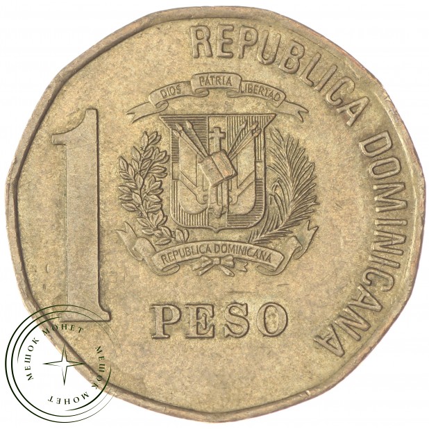 Доминиканская республика 1 песо 2000