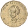 Доминиканская республика 1 песо 2000