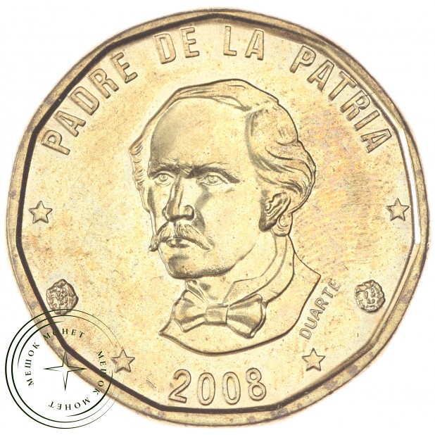 Доминиканская республика 1 песо 2008