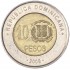 Доминикана 10 песо 2008