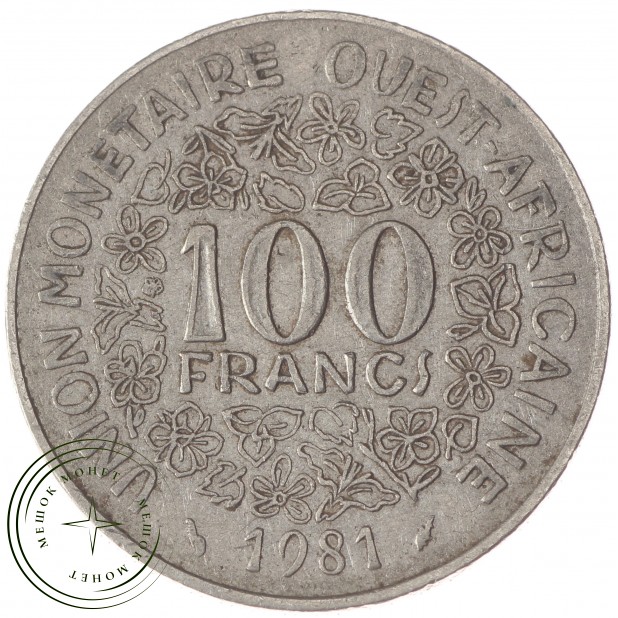 Западно-Африканский союз 100 франков 1981