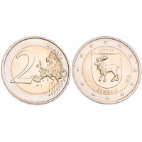 Монета Латвия 2 евро 2018 Земгале