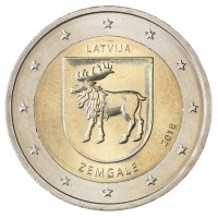 Латвия 2 евро 2018 Земгале