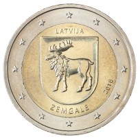 Монета Латвия 2 евро 2018 Земгале