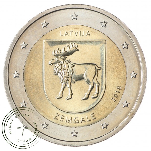 Латвия 2 евро 2018 Провинция Земгале
