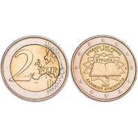 Монета Греция 2 евро 2007 Римский договор