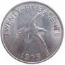 Бермудские острова 25 центов 1973