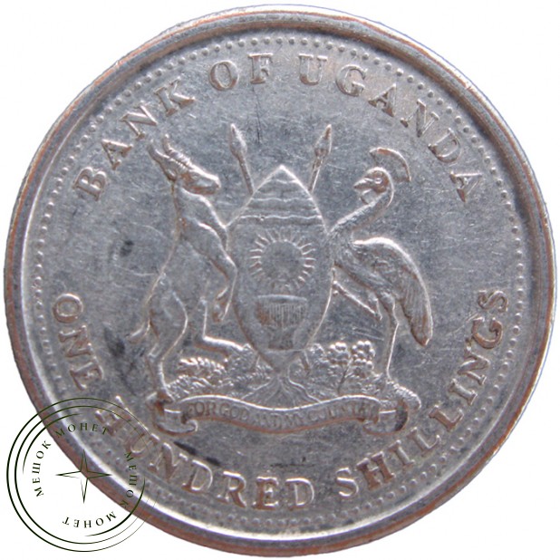 Уганда 100 шиллингов 2012