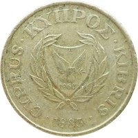 Монета Кипр 5 центов 1983