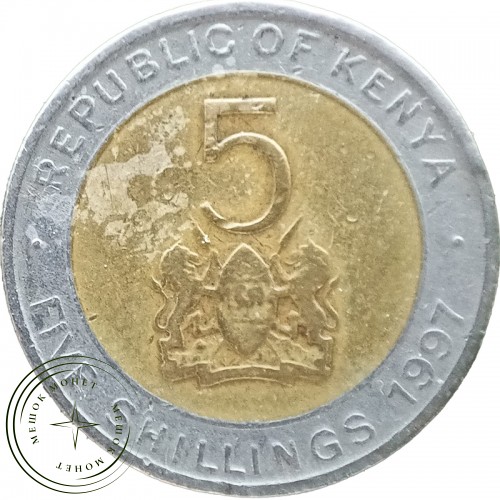 Кения 5 шиллингов 1997