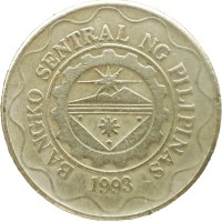 Монета Филиппины 5 песо 2001