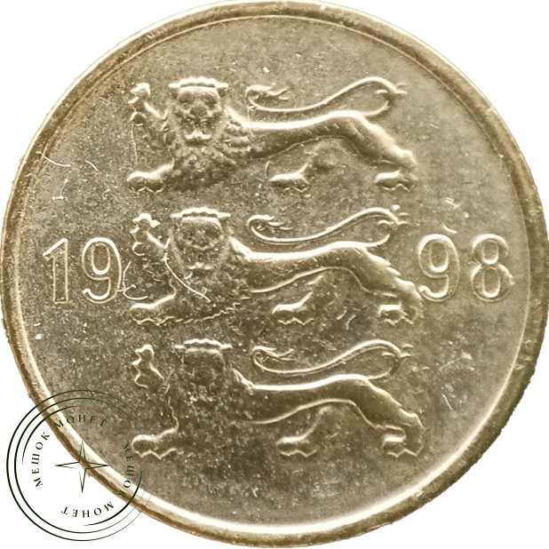 Эстония 10 сентов 1998