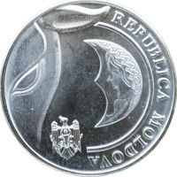 Монета Молдавия 1 лей 2018